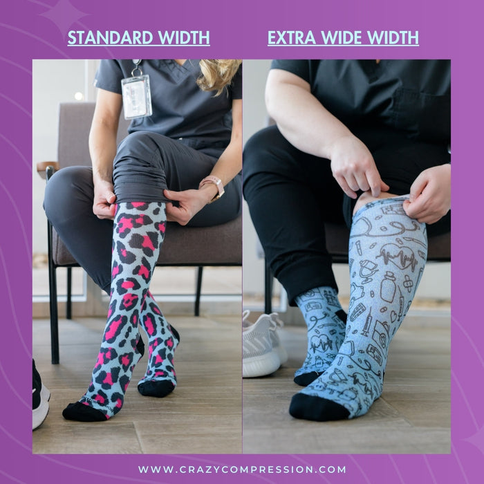 Crazy Compression Socks - Hello Baby (Standard & Extra Wide)