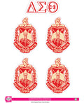 Crest Sticker Sheet - Delta Sigma Theta