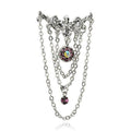 Cross Chain Top Drop Belly Bar 14G-My Body Piercing Jewellery