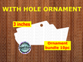 Cruise ship ornament bundle price - MDF sublimation blanks