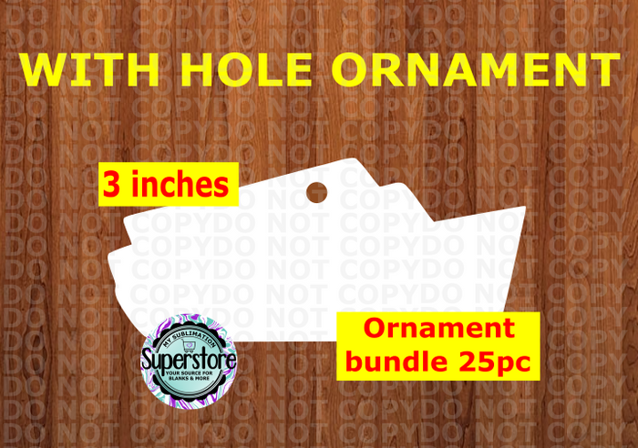 Cruise ship ornament bundle price - MDF sublimation blanks