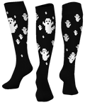 Custom "Ghost" Halloween Knee-High Socks | Size X-Small