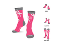 Custom Pink Ribbon Awareness Socks |
