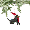 Deck the Paws Hand-Crafted Felt Dog Ornament- Black Lab with Lights - Mildred Hoit