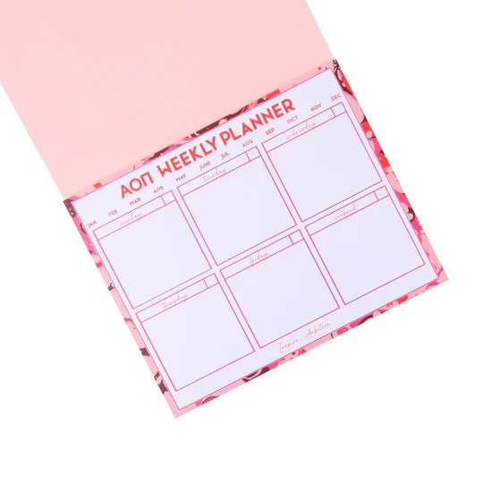 Desk Planner- Alpha Omicron Pi