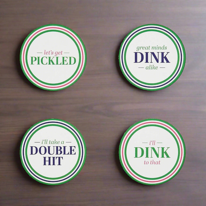 'Dinks on Me' Pickleball Themed Coasters - Mildred Hoit