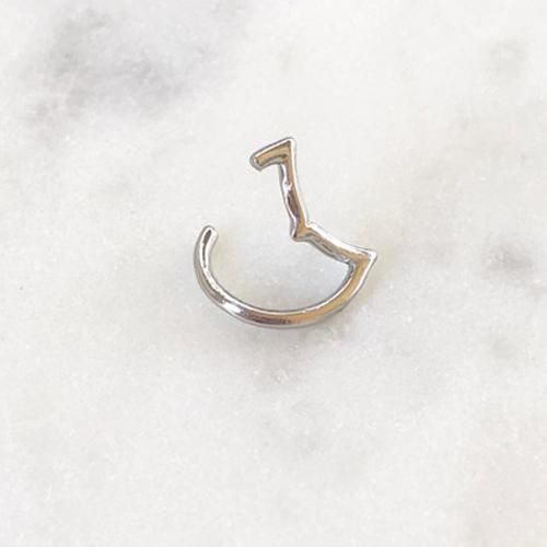 Dolphin Tail Ring 16G-My Body Piercing Jewellery
