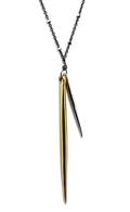 Double Spike Necklace (N1252) - DanaReedDesigns