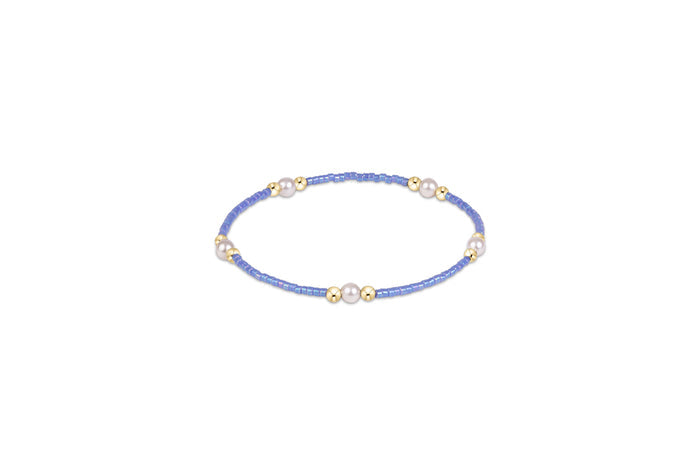 enewton Hope Purpose Pearl Bracelet -Bright Blue