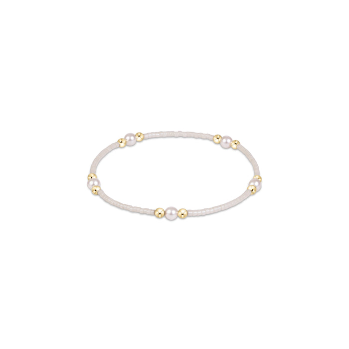 enewton Hope Purpose Pearl Bracelet -Milkshake