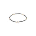 enewton Purpose Pearl 4mm Silver Faceted Hematite Bracelet