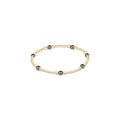 enewton Purpose Pearl Dark Grey 4mm Gold Bracelet