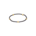 enewton Signature Cross Small 3mm Pearl Dark Grey Bracelet