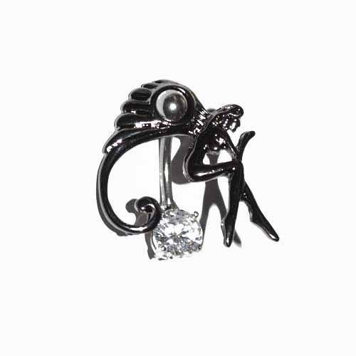 Fairy Top Drop Belly Bar 14G-My Body Piercing Jewellery