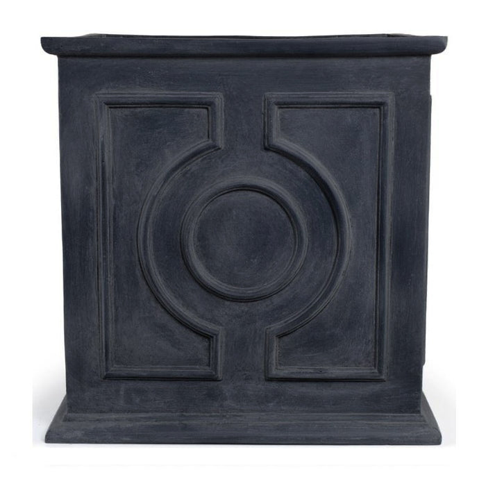Fiberglass Decorative Cube Planter - Gray