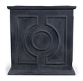 Fiberglass Decorative Cube Planter - Gray