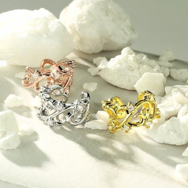 Filigree Hearts Non-Piercing Ear Cuff-My Body Piercing Jewellery
