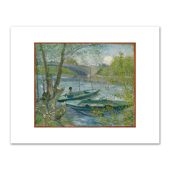 Vincent van Gogh, Fishing in Spring, the Pont de Clichy (AsniÃ¨res), 1887, The Art Institute of Chicago. Fine Art Prints in various sizes by Museums.Co