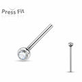 Fishtail Gem Nose Bone 20G 18G-My Body Piercing Jewellery