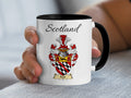 Ford Scottish family crest accent mug with Scotland above the coat of arms design