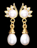 Freshwater Pearl With Cubic Zircon Fancy Stud Earrings