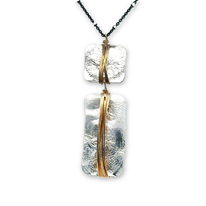 Funky Double Embrace Necklace
