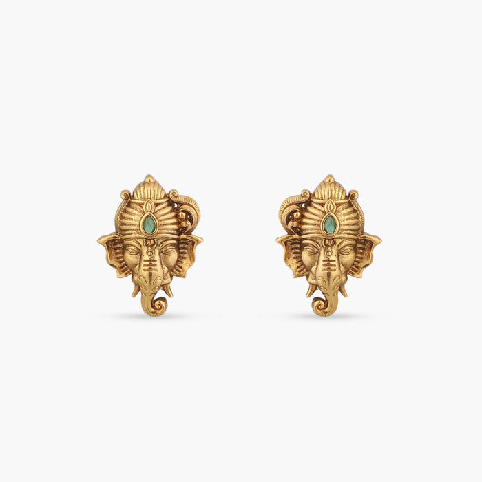 Gajika Antique Stud Earrings