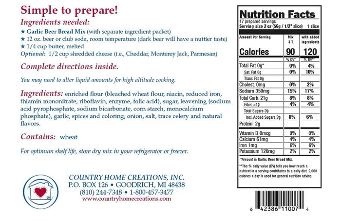 Garlic Beer Bread Mix — Country Home Creations, view 3