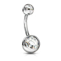 Gem Belly Bar 14G-My Body Piercing Jewellery