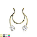 Gem Non-Piercing Nipple/Septum Dangle-My Body Piercing Jewellery