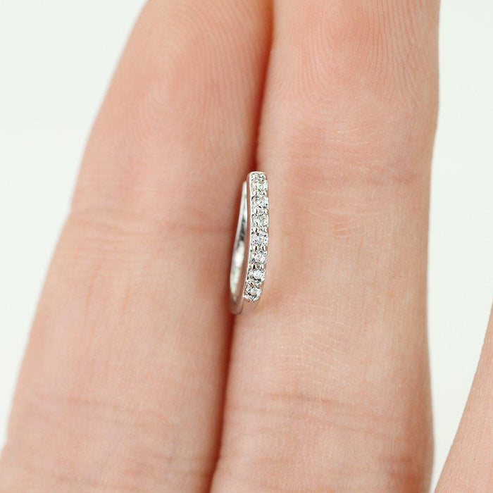 Gem Paved Non-Piercing Nose Ring-My Body Piercing Jewellery