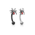 Gem Spider Curve 16G-My Body Piercing Jewellery
