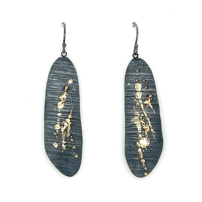 Gilded Splatter Organic Earrings