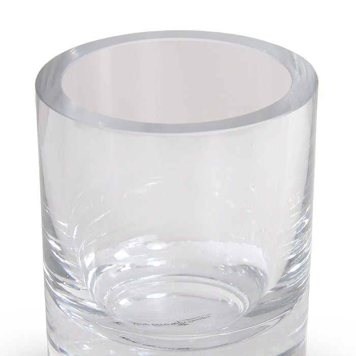 Glass Cylinder Vase, 4.3" H x 3.25" Dia
