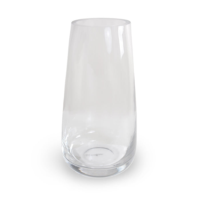 Wholesale Tapered Cylinder Glass Vase for Faux Flowers and Plants Indoor 12 Inches Tall 6.3 Inches Diameter - New Growth Designs
