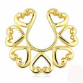 Hearts Non-Piercing Nipple Shield (Single)-My Body Piercing Jewellery