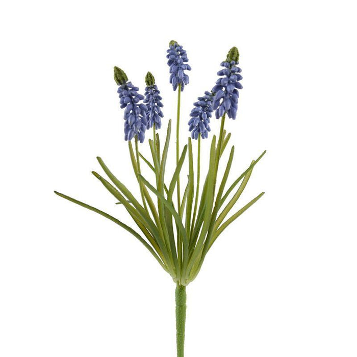 Grape Hyacinth Spray, 12.5"L - Light Blue - New Growth Designs