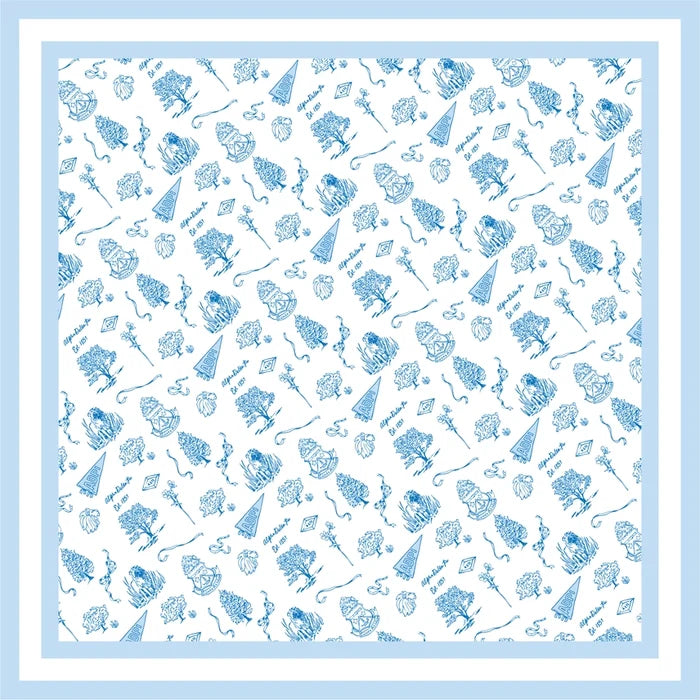 Greek Toile Silk Scarve- Alpha Delta Pi