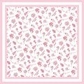 Greek Toile Silk Scarve- Alpha Omicron Pi