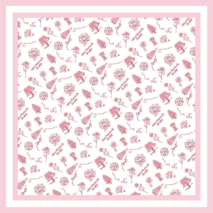 Greek Toile Silk Scarve- Alpha Omicron Pi