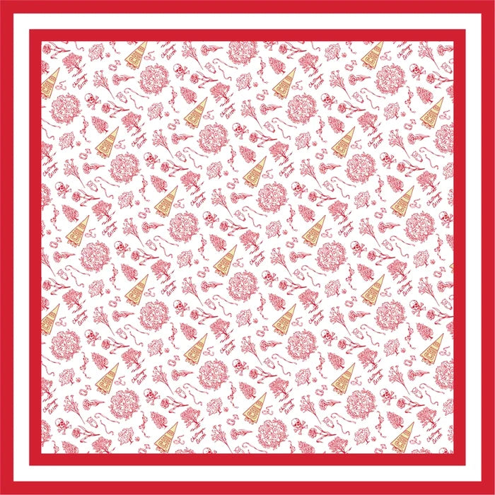 Greek Toile Silk Scarve- Chi Omega