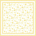 Greek Toile Silk Scarve- Kappa Alpha Theta