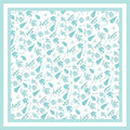 Greek Toile Silk Scarve- Zeta Tau Alpha