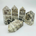 Grey Calcite Four-Sided Tower Point Wholesale -Wholesale Crystals