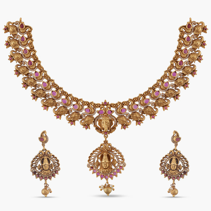 Harinarayan Antique Necklace Set