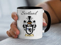 Harper Scottish family crest accent mug with Scotland above the coat of arms design