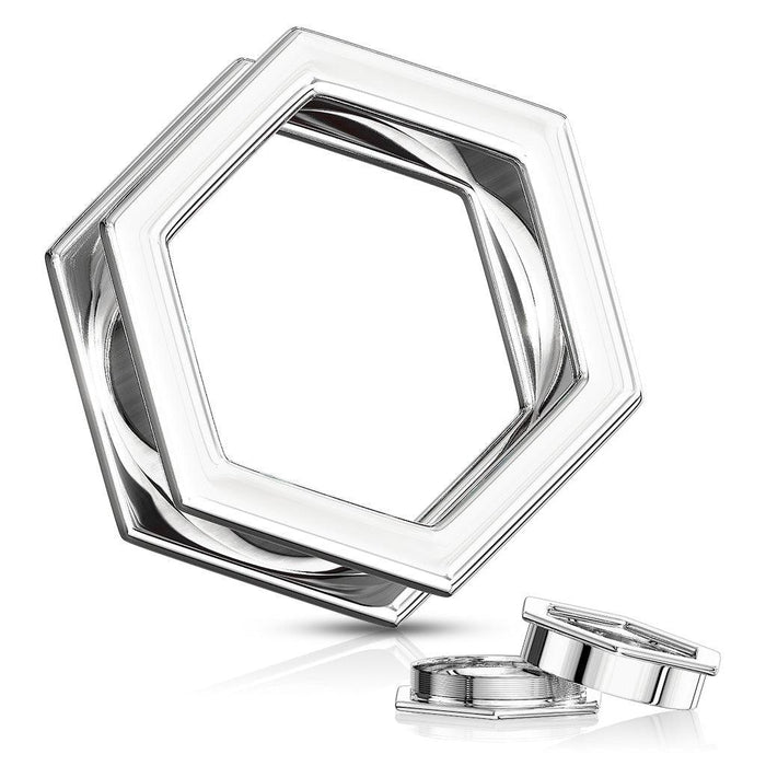 Hexagon Tunnel 3mm-25mm-My Body Piercing Jewellery