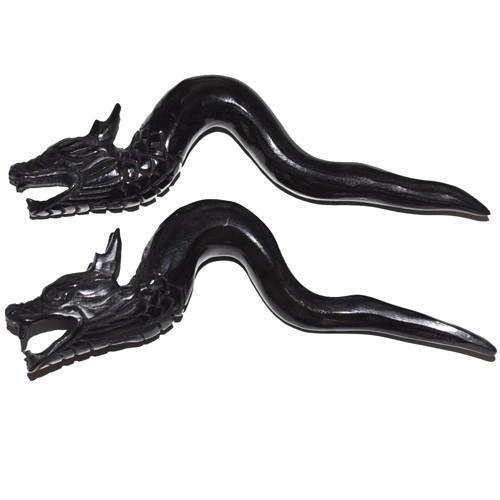 Horn Dragon Serpent Hanger 4G 2G 0G-My Body Piercing Jewellery