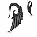 Horn Wing Hanger 6G 4G 2G 0G 00G-My Body Piercing Jewellery