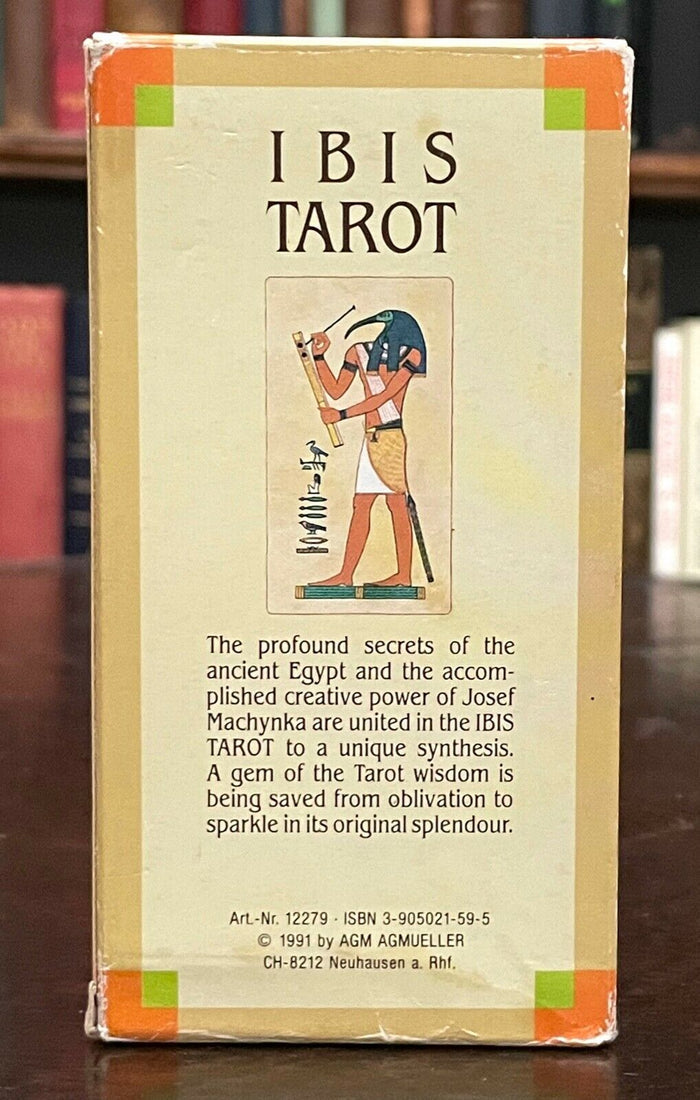 IBIS TAROT - JOSEF MACHYNKA, 1991 ANCIENT EGYPT DIVINATION TAROT CARDS DECK OOP